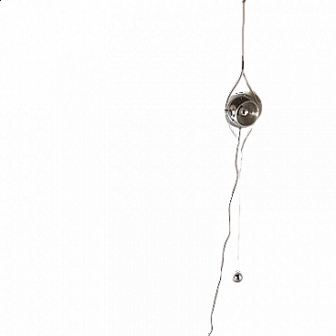 Steel pendant lamp by Goffredo Reggiani, 1960s
