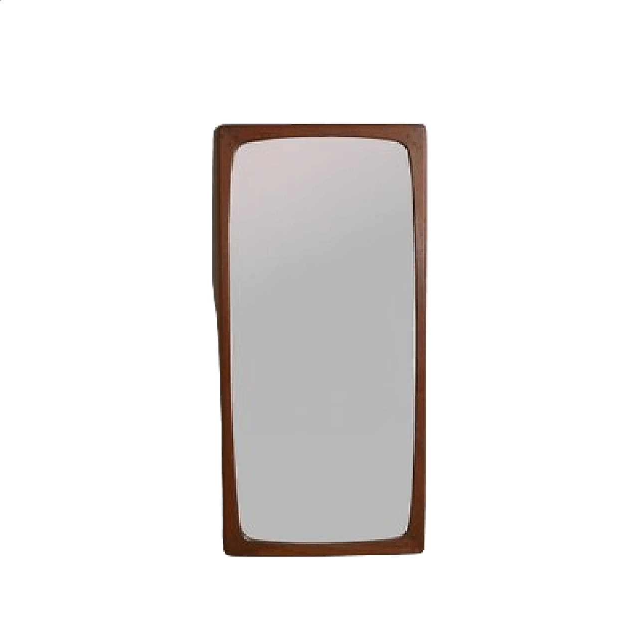 Rectangular Mirror with wood Frame from Isa Bergamo, 1960s 1456418