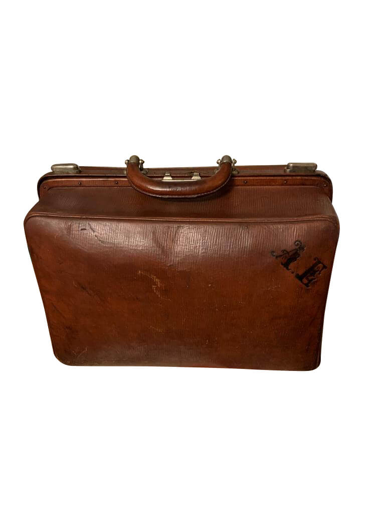 French leather doctor's bag, 19th century intOndo