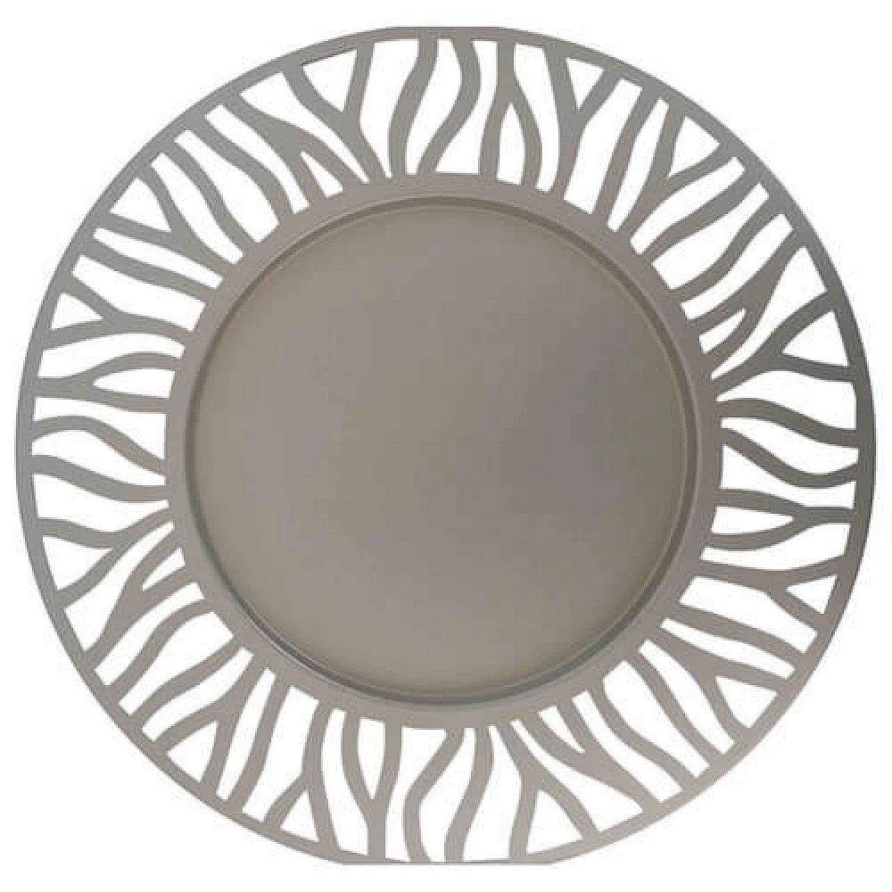 Alessi Tralcio Muto matt steel round tray 1456530