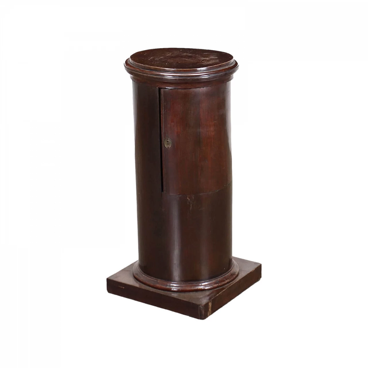 Comodino a colonna in stile impero, del '800 1456898