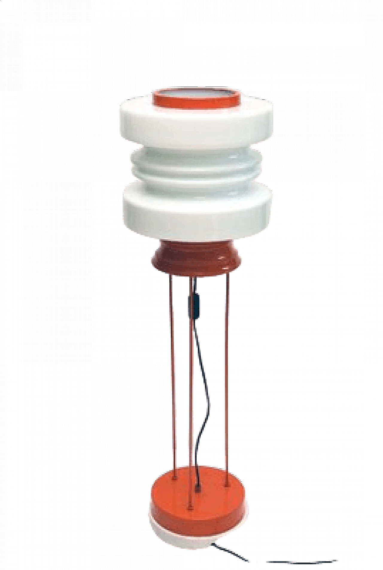 Stilnovo marble and painted metal floor lamp, 1960s 1458209