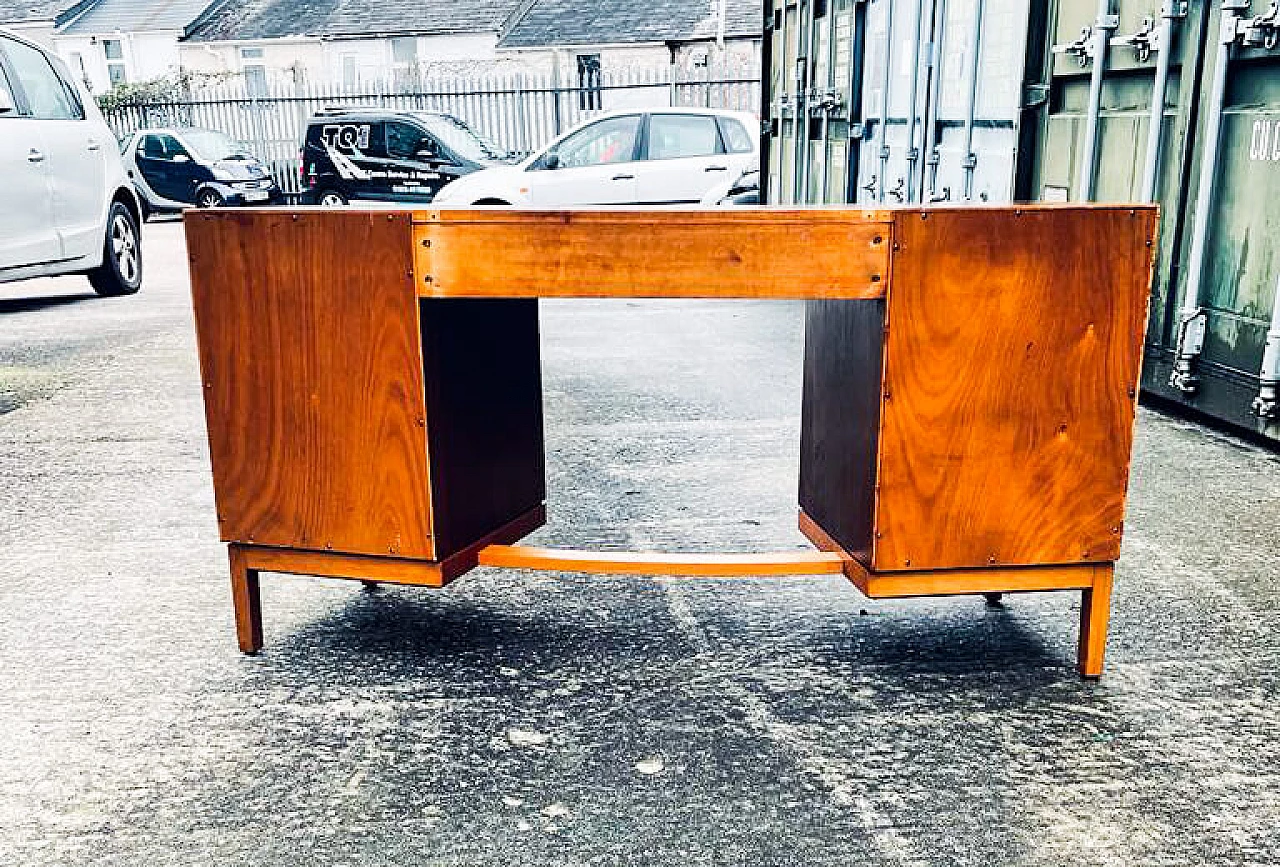 Desk or dresser in walnut, rosewood and brass by John & Sylvia Reid for Stag, 60s 1458227