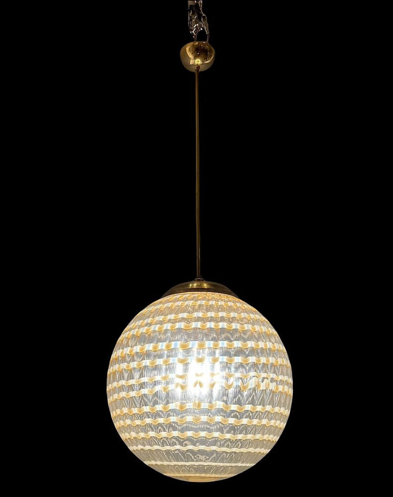 Murano glass chandelier by Ludovico Diaz De Santillana for Venini, 1970s 1458244
