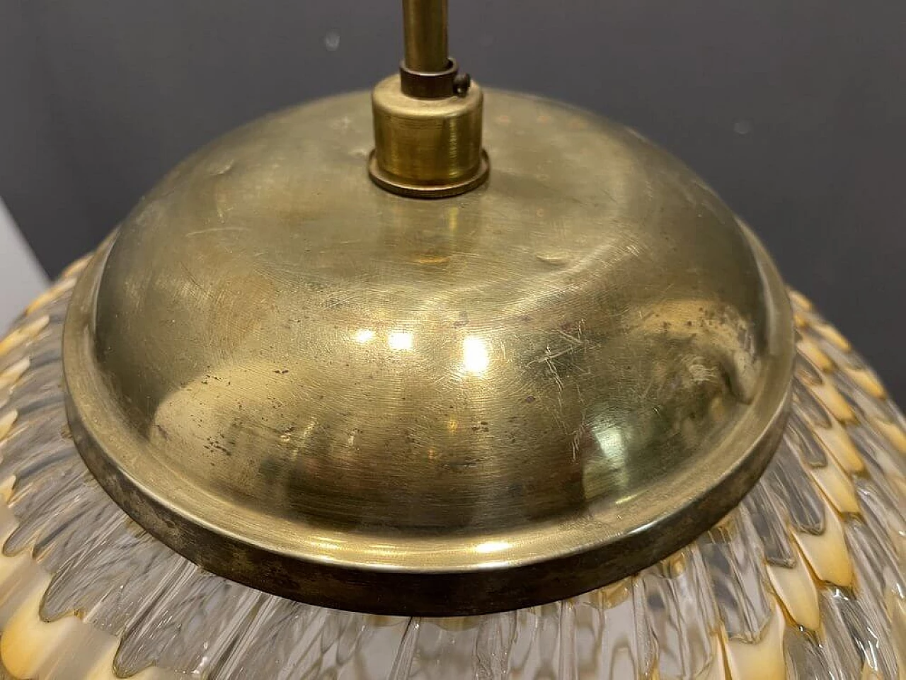 Murano glass chandelier by Ludovico Diaz De Santillana for Venini, 1970s 1458247