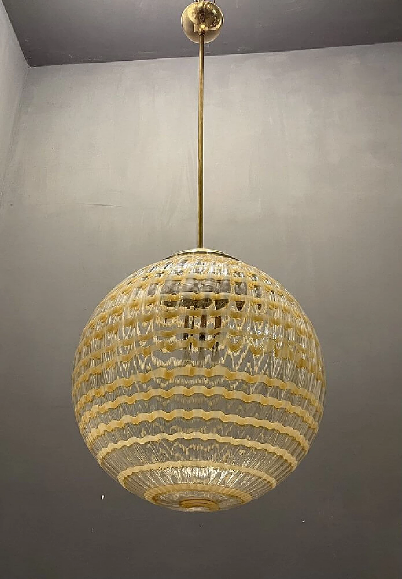 Murano glass chandelier by Ludovico Diaz De Santillana for Venini, 1970s 1458250