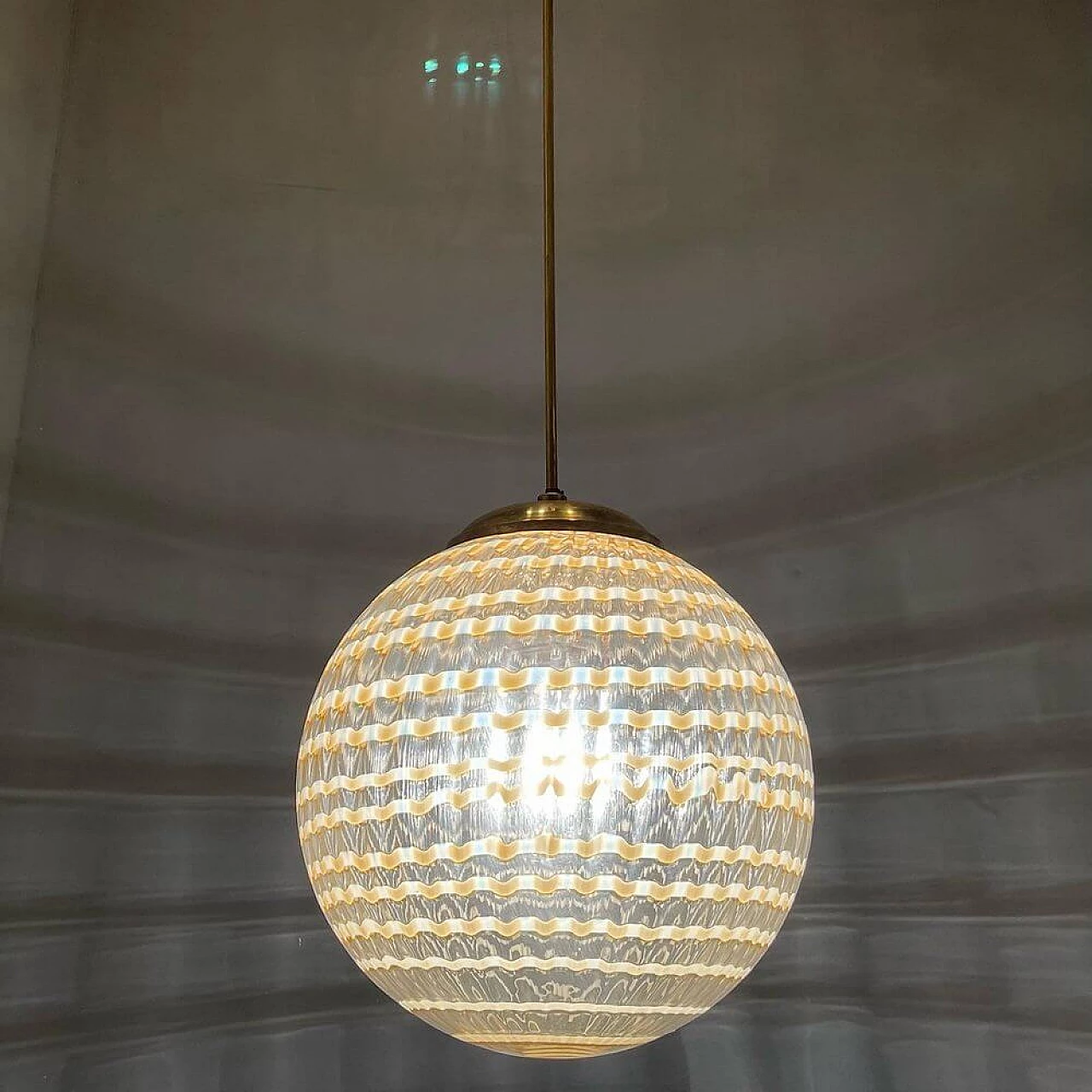 Murano glass chandelier by Ludovico Diaz De Santillana for Venini, 1970s 1458252