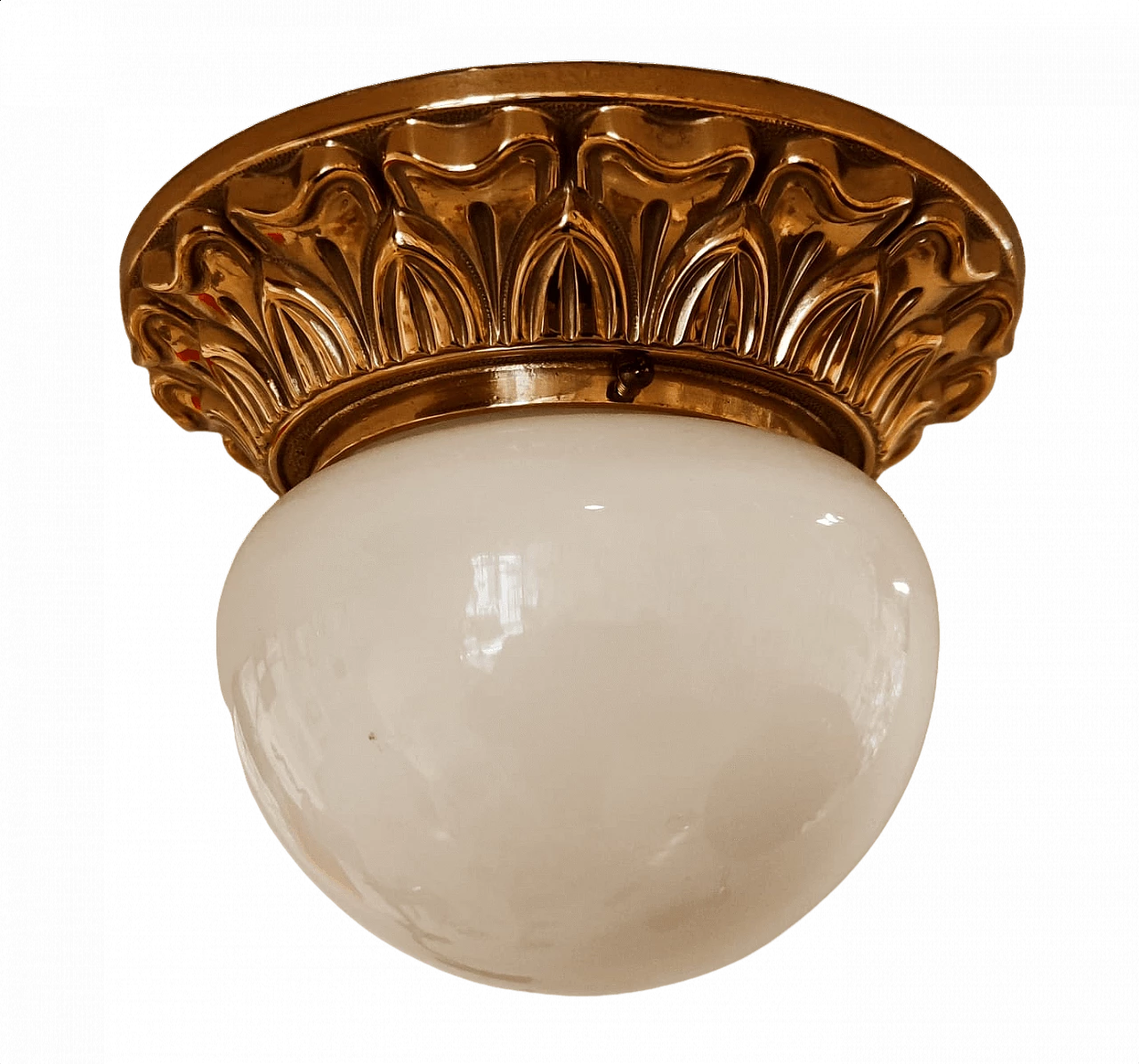 Cast brass ceiling lamps, 1960s 1458272