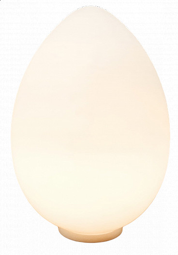Lampada da tavolo a forma di uovo in vetro di Murano, anni '60