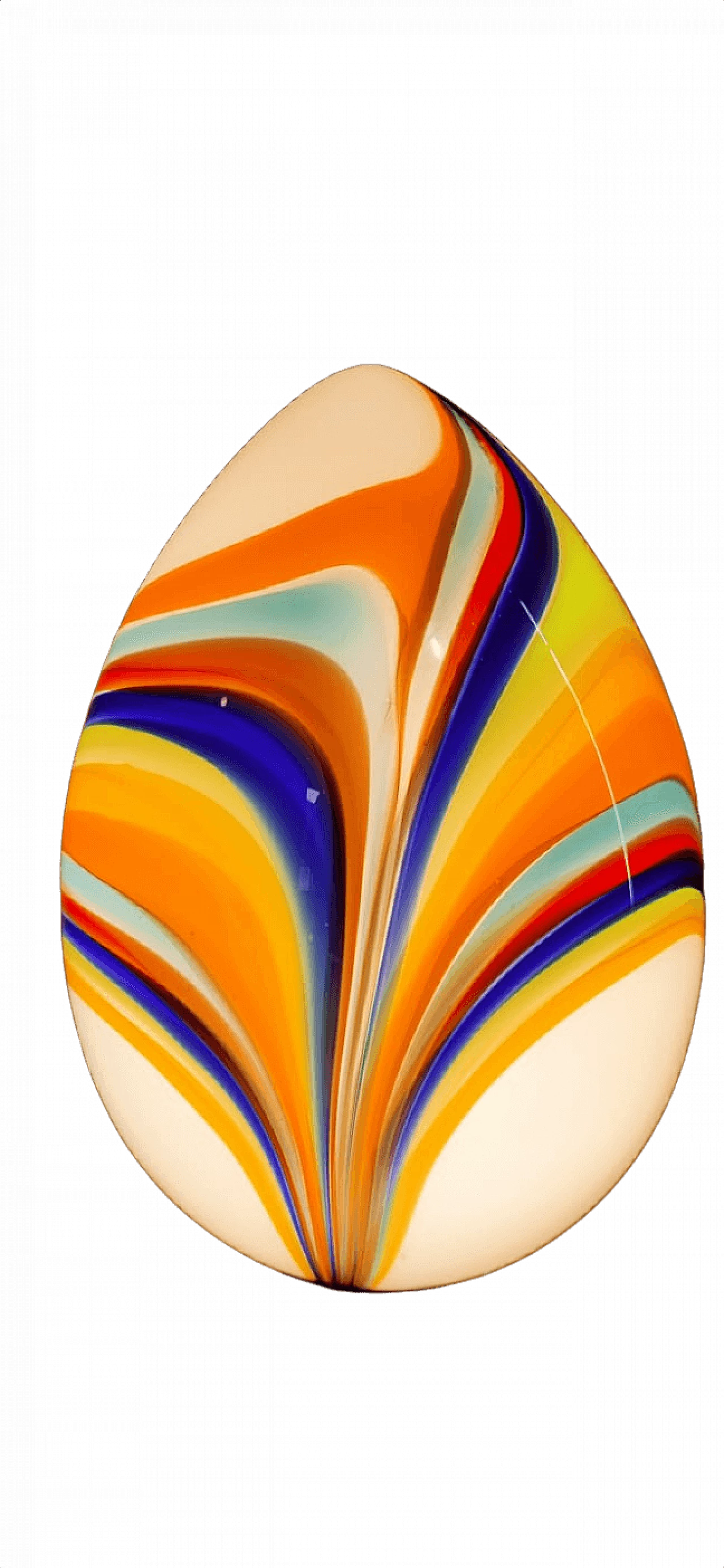 Blown Murano glass egg-shaped table lamp, 1960s 1458277