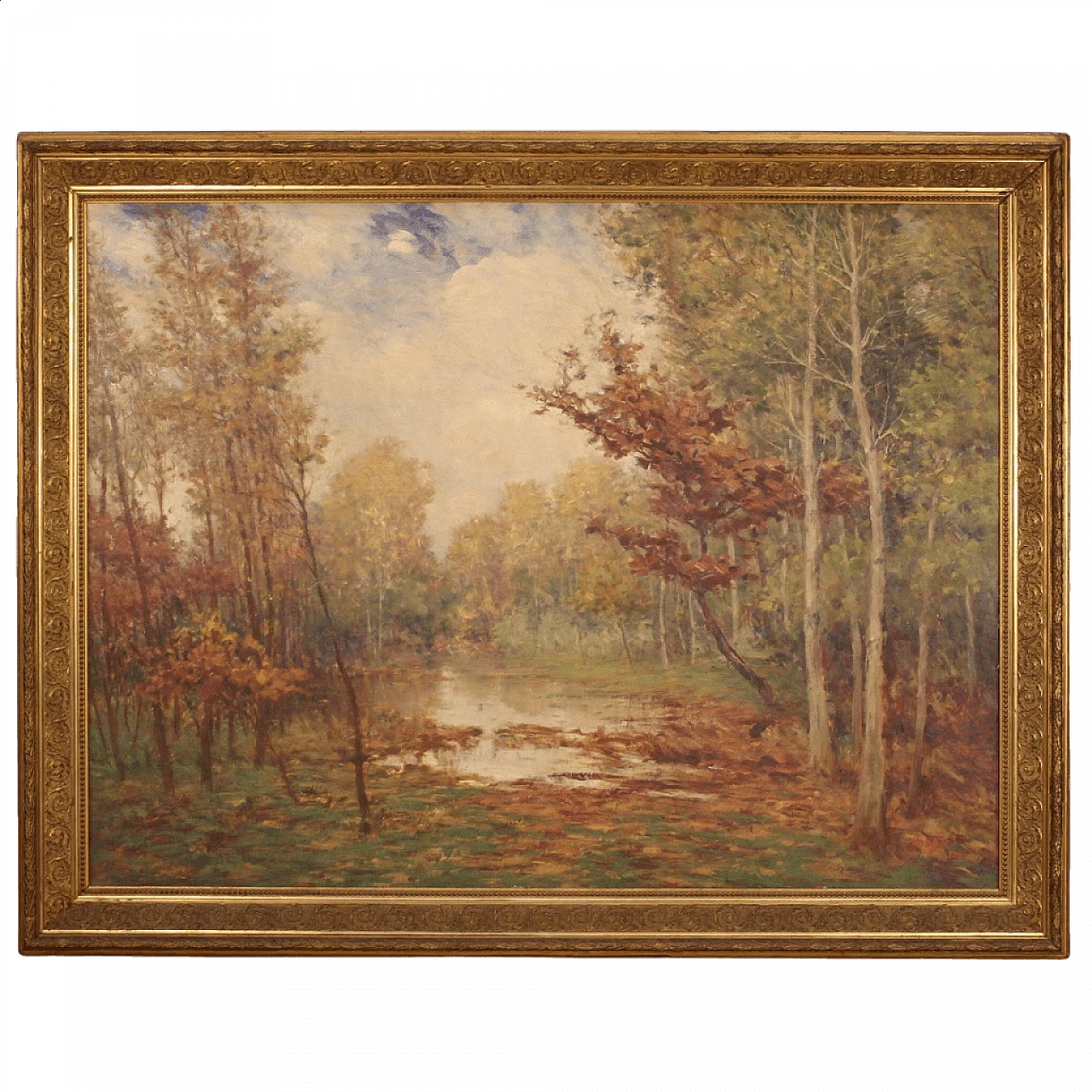 Landscape painting signed and dated, 1940s 1458302