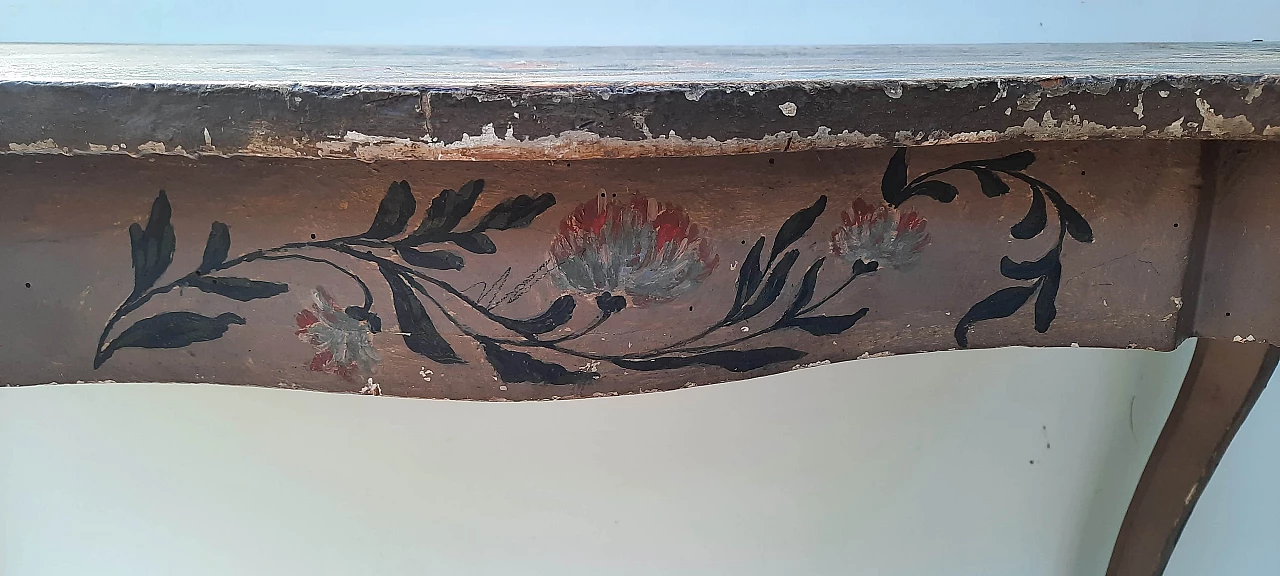 Lacquered console table with chair, 19th century 1458307