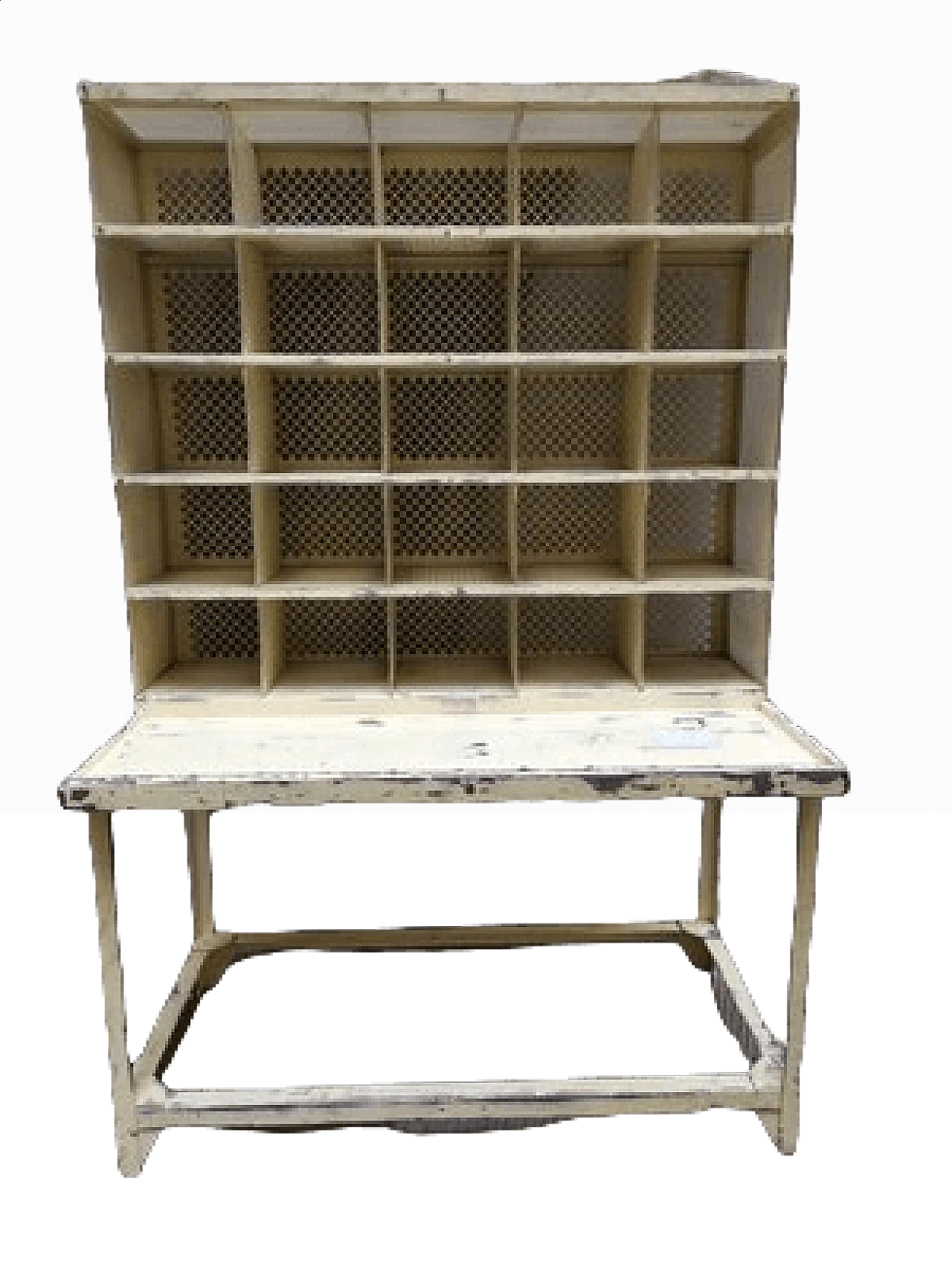 Scrivania postale francese in ferro, anni '60 1458896