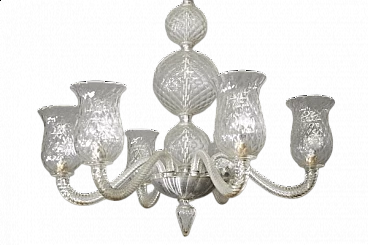 Murano glass chandelier by Venini, 1950s