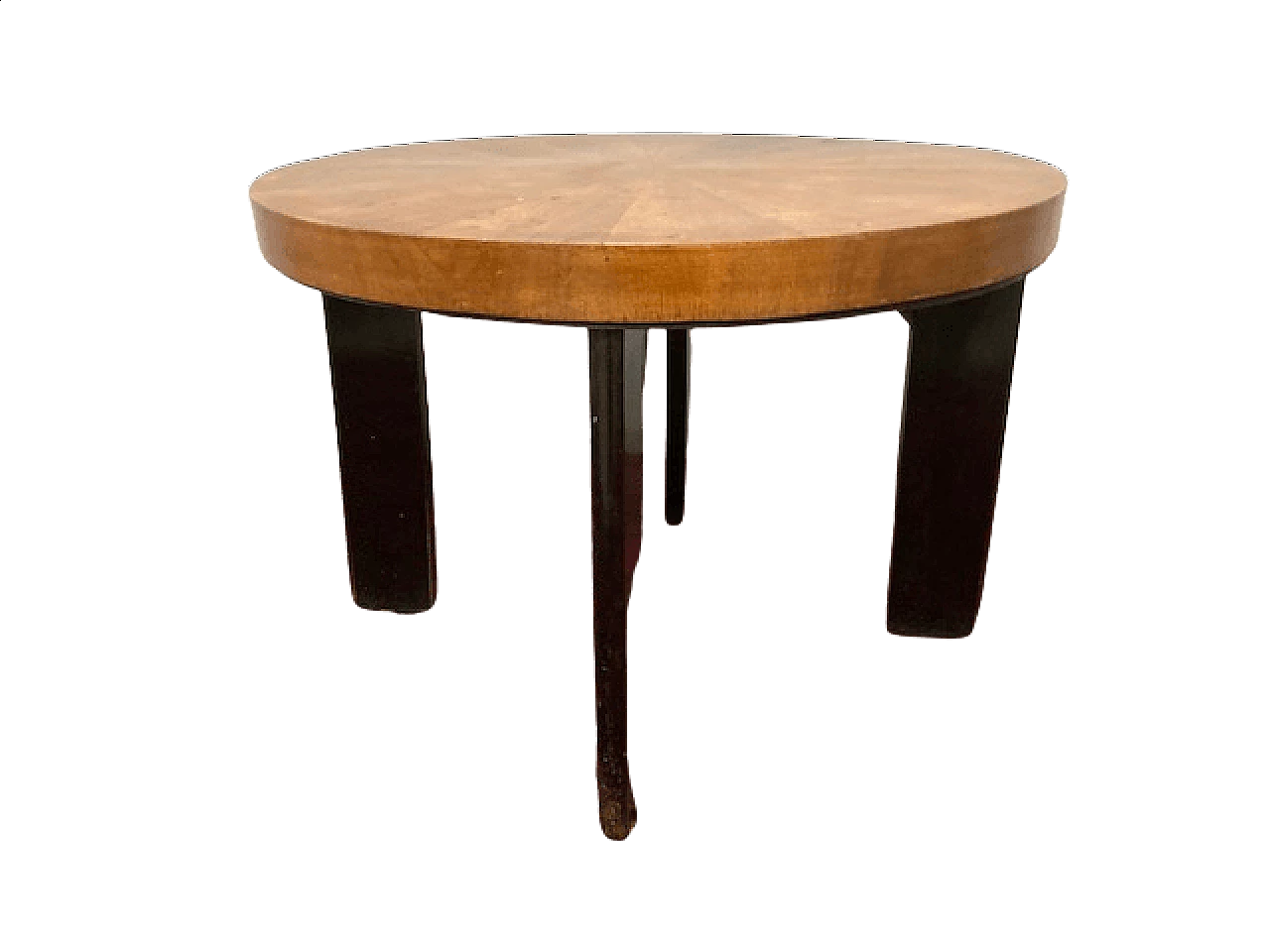 Art Deco coffee table with walnut top, 1940s 1460109
