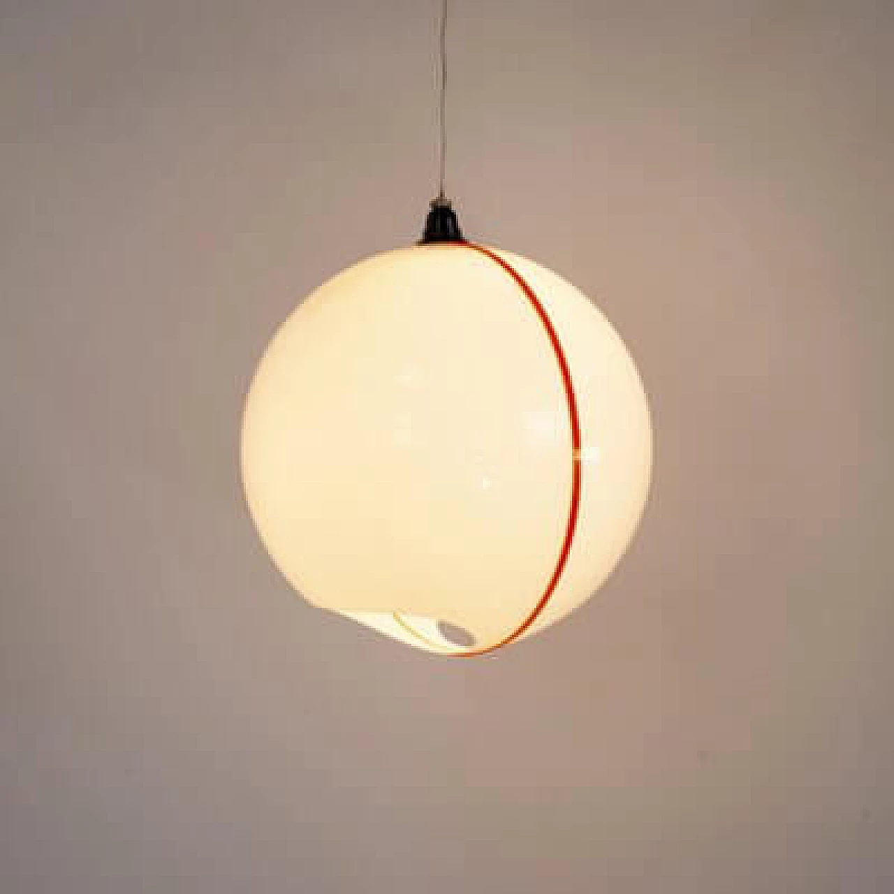 Lampadario in stile Space Age in plastica, anni '70 1460214