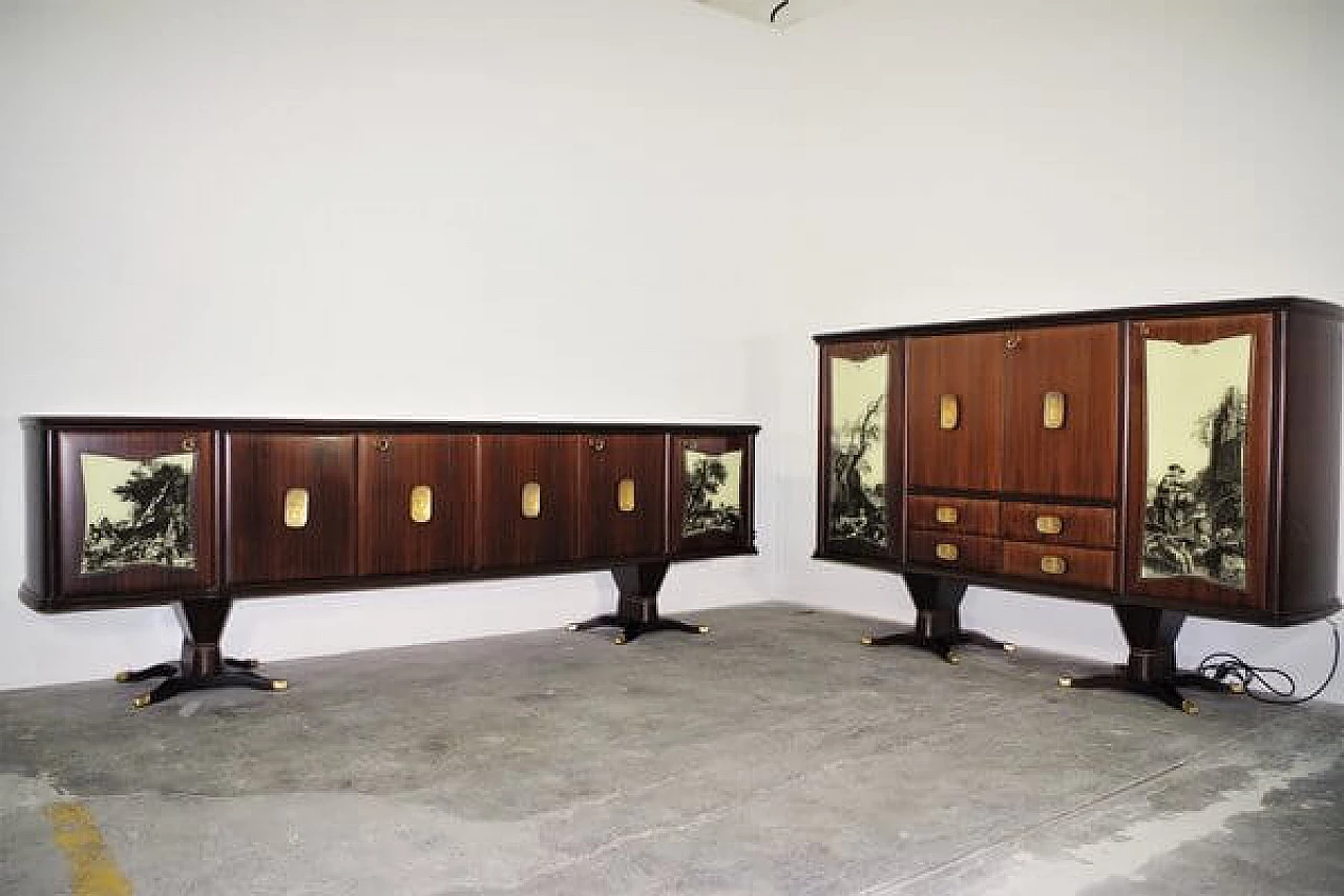Pair of sideboards by Fratelli Rigamonti, 1940s 1460426