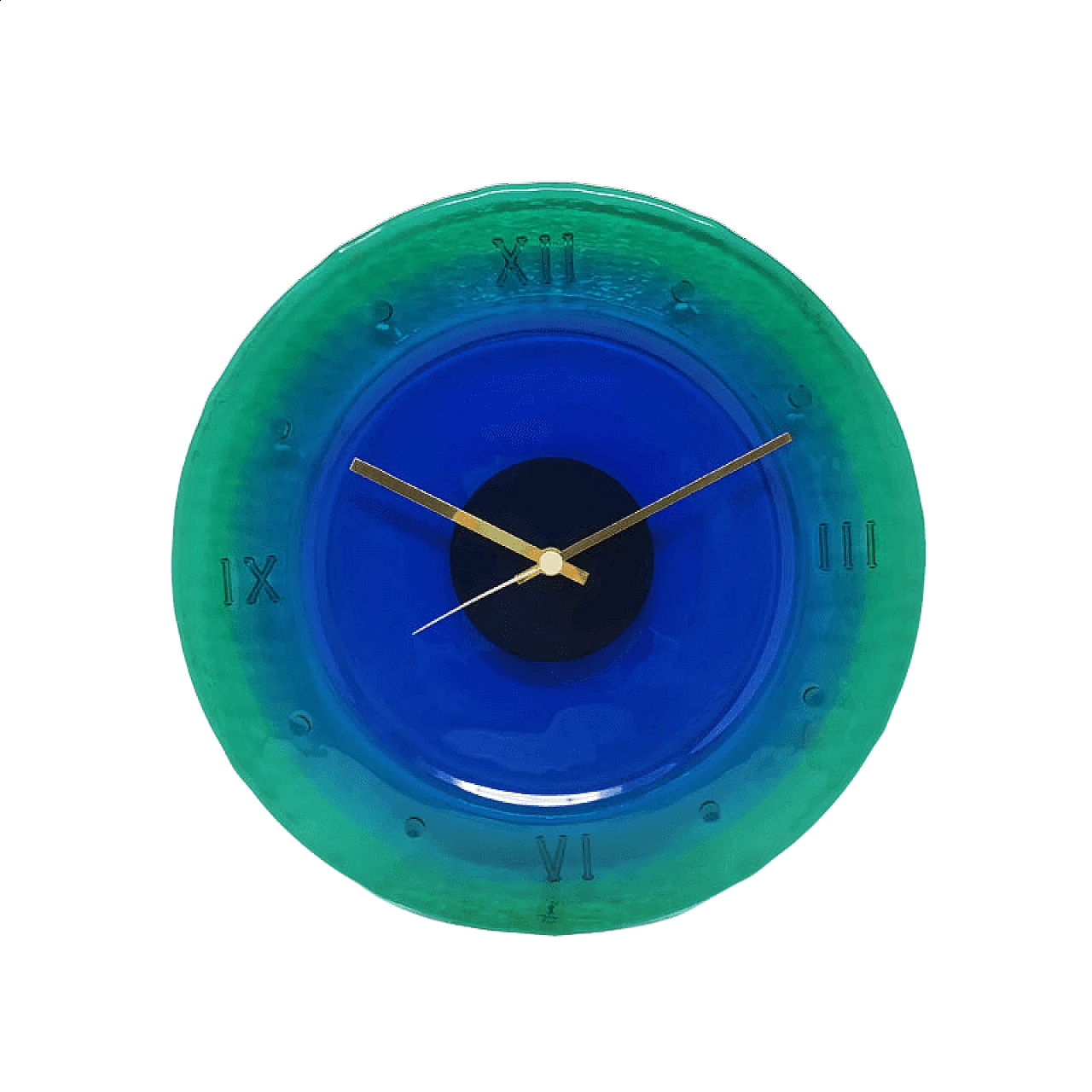 Murano glass wall clock by Cà dei Vetrai, 1960s 1460604