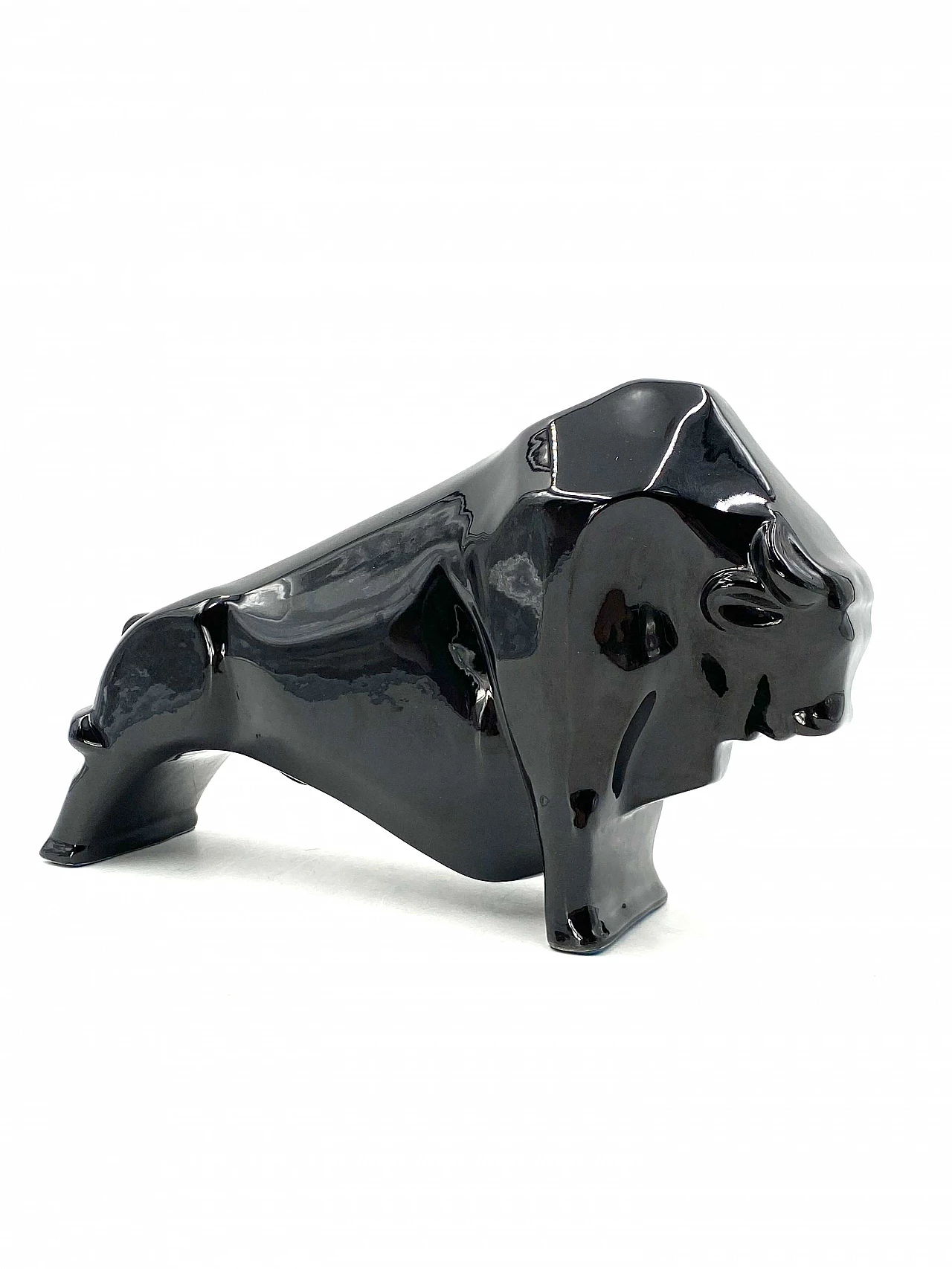 Cubist-style ceramic bull, 1930s 1460741