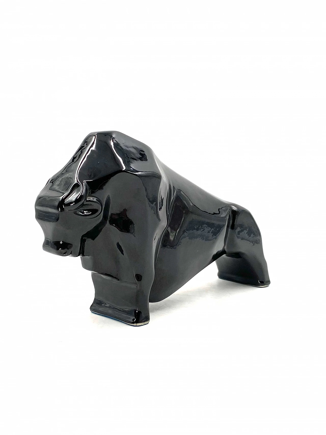 Cubist-style ceramic bull, 1930s 1460747