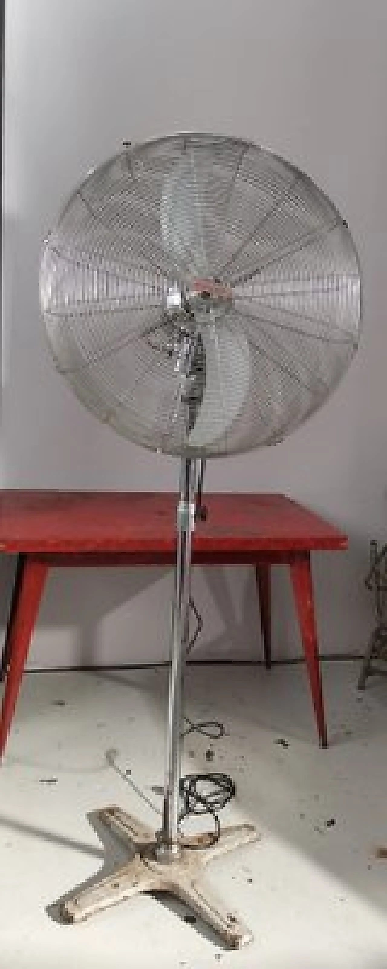 Cast iron and chrome metal fan by Continental, 1950s 1461342