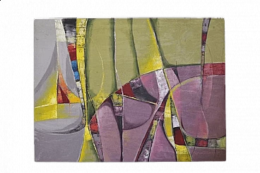 Abstract composition, painting on canvas, 2000s