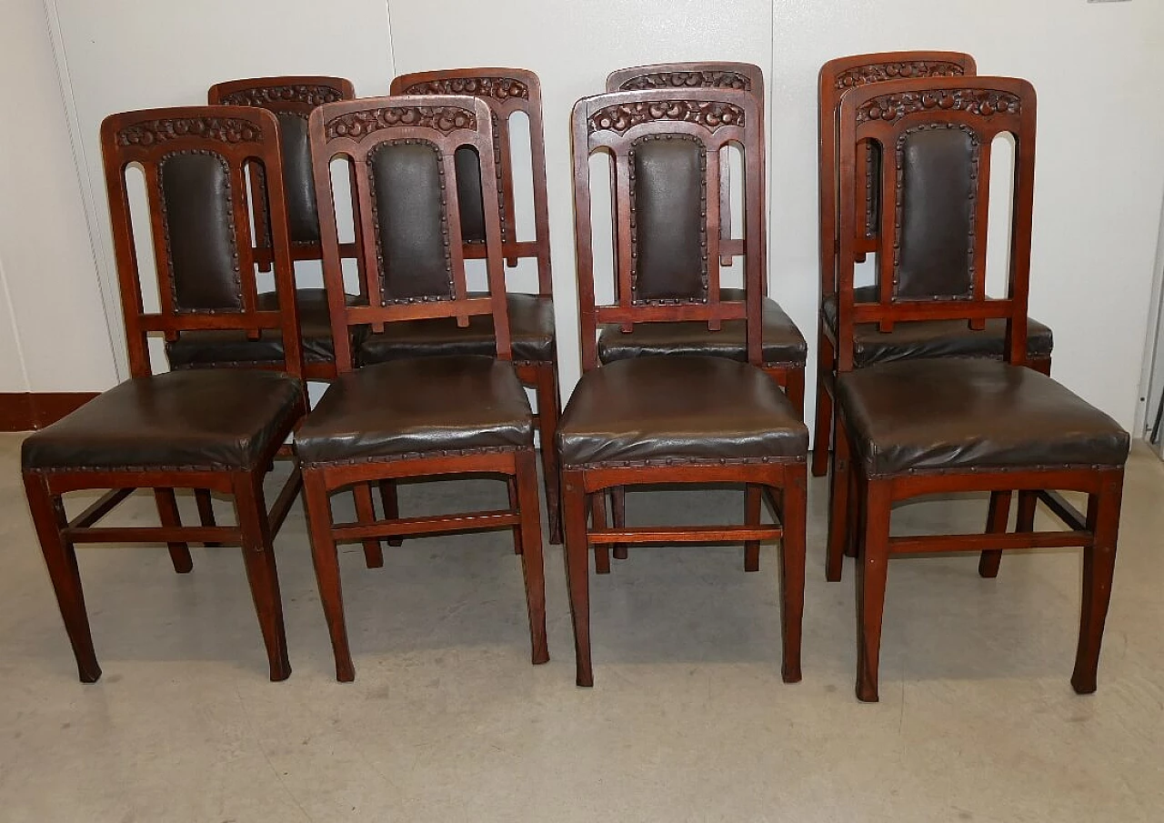 Art Nouveau mahogany dining room, early 20th century 1461661