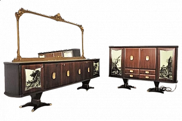 Pair of sideboards by Fratelli Rigamonti, 1940s