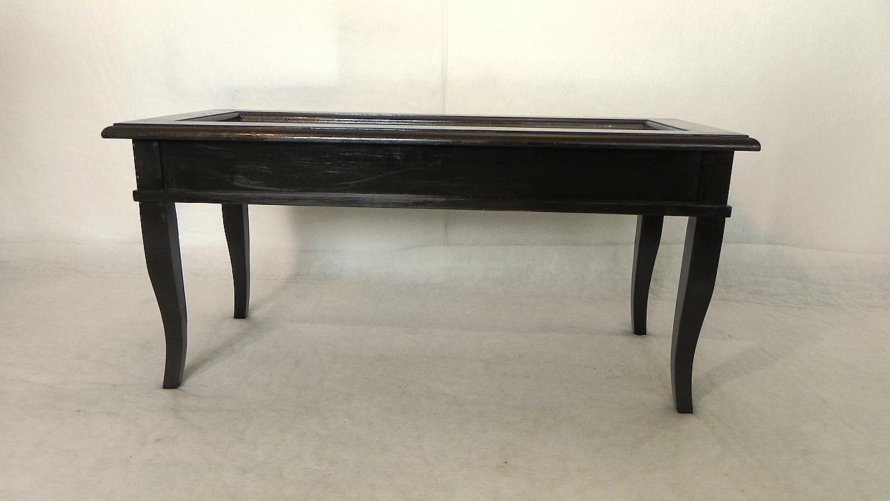 Wooden coffee table with openable top, 80s 1462473