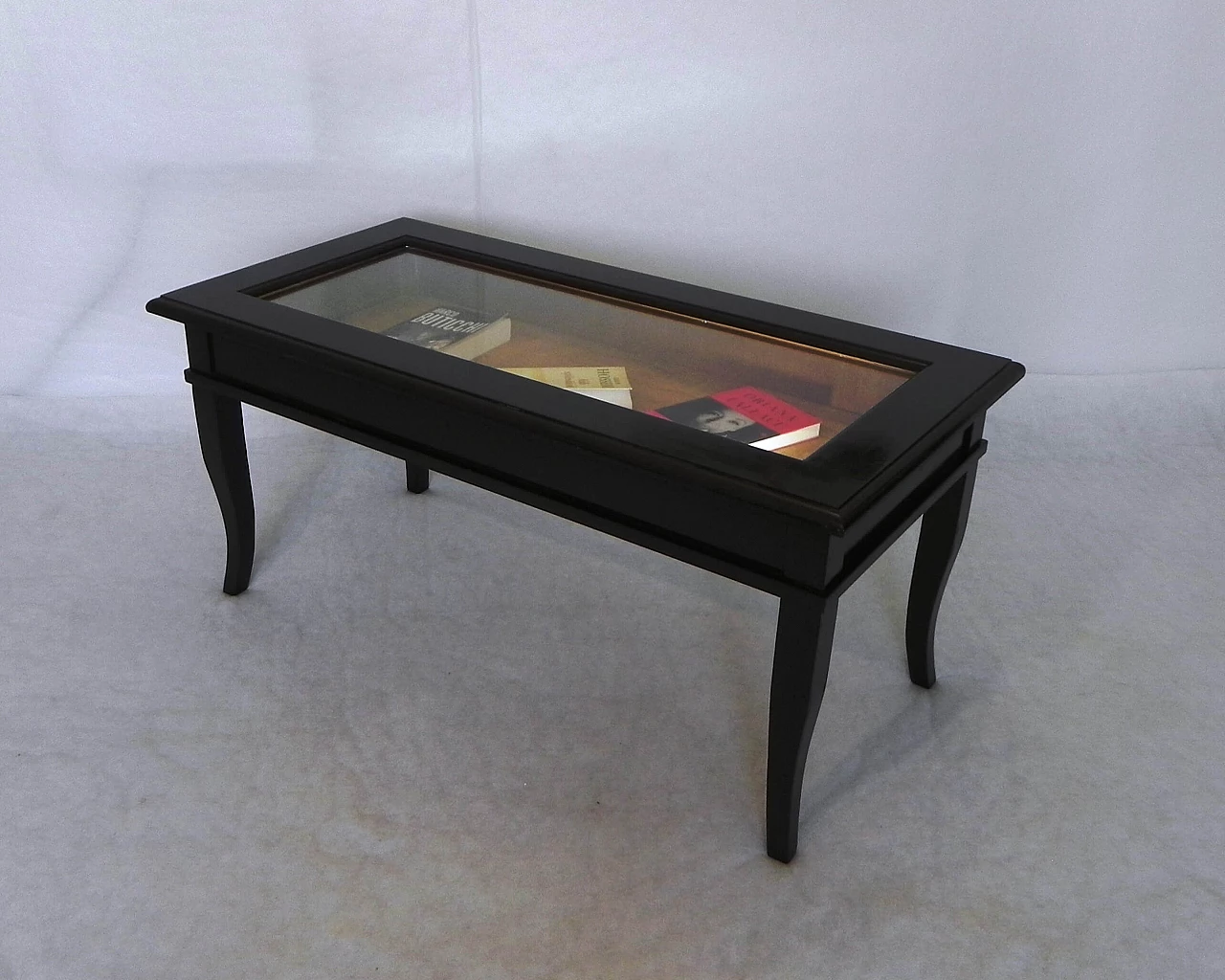 Wooden coffee table with openable top, 80s 1462476