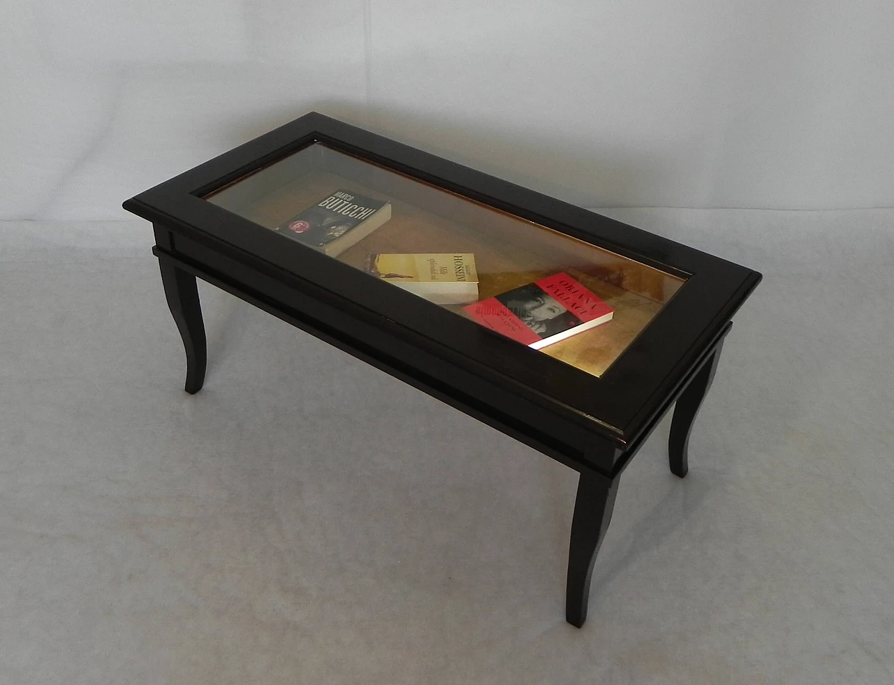 Wooden coffee table with openable top, 80s 1462477