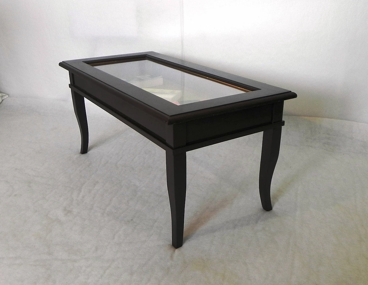 Wooden coffee table with openable top, 80s 1462478