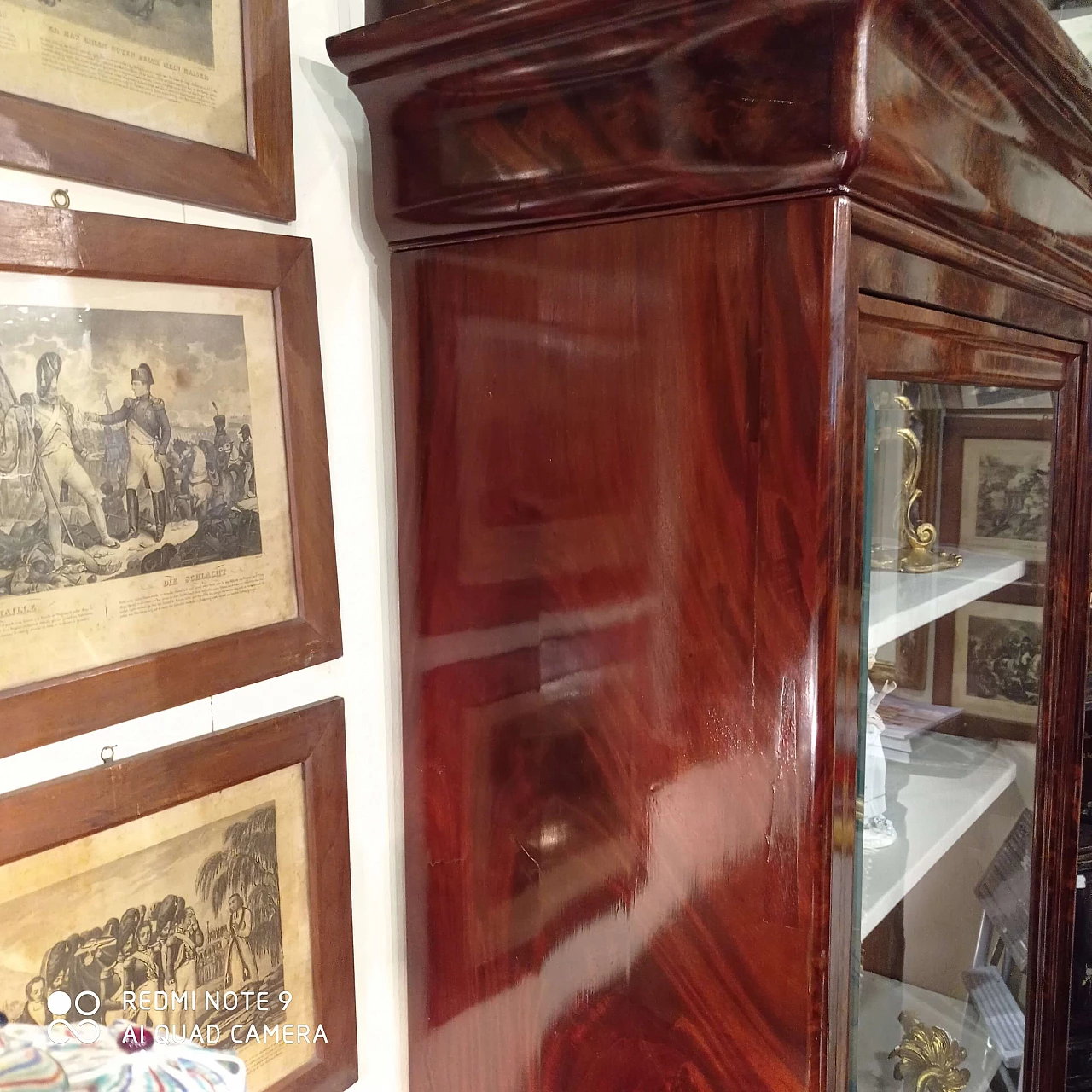 French mahogany display cabinet, late 19th century 1462512