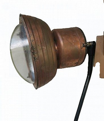 French copper street lamp, 1920s