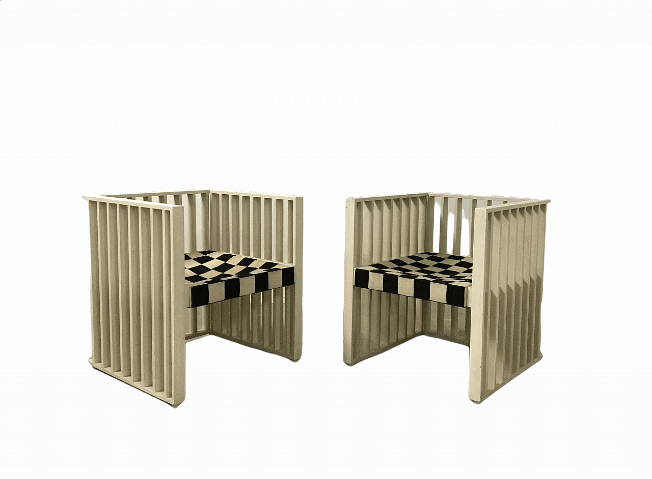 Pair of Purkersdorf chairs by Josef Hoffmann for Wittmann, 1970s 1463271