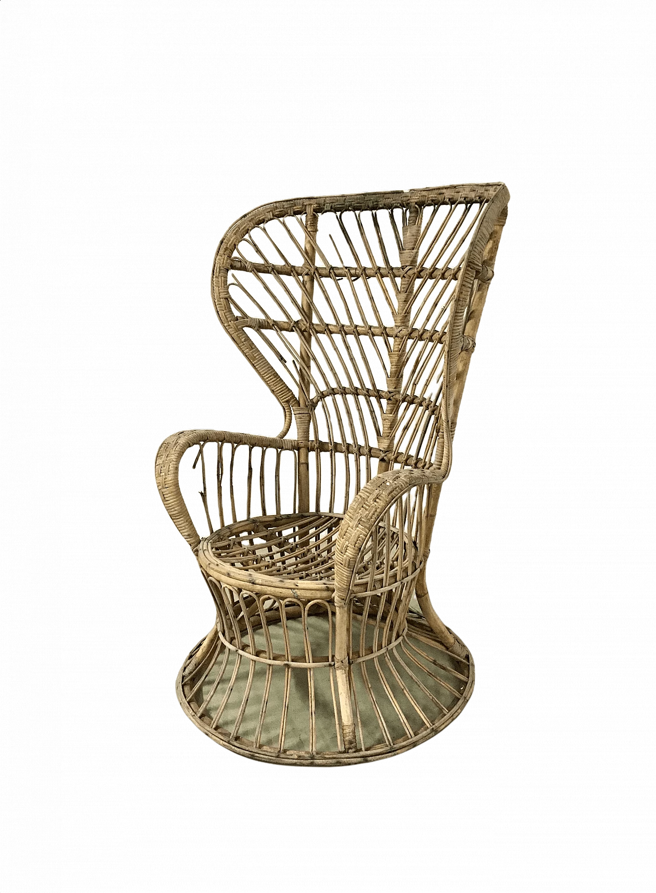 Sedia in rattan di Lio Carminati e Gio Ponti per Bonacina, anni '50 1463272