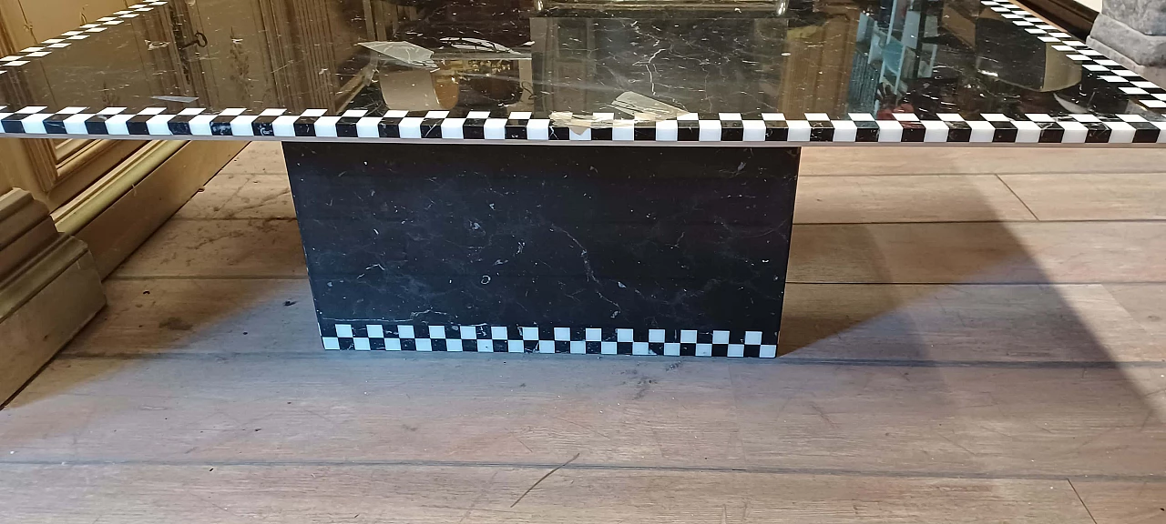 Tavolino UP&UP in marmo nero di Marquinia, anni '70 1463335