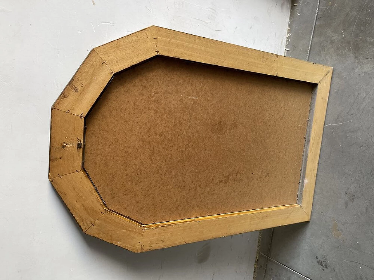 Specchio decorato in oro, anni '60 1463394