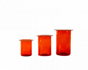 3 Vasi in vetro di Murano, anni '60