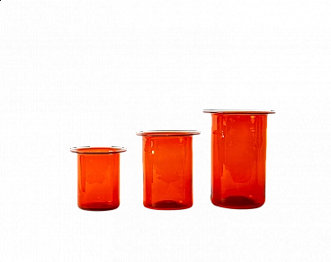 3 Murano glass vases, 60s