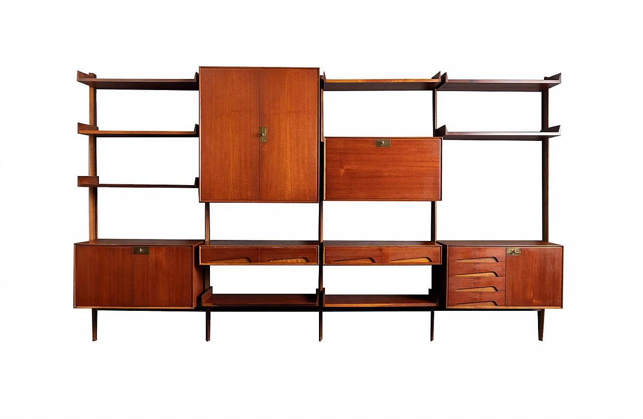 Teak bookcase by Edmundo Palutari for Dassi, 1960s 1463401