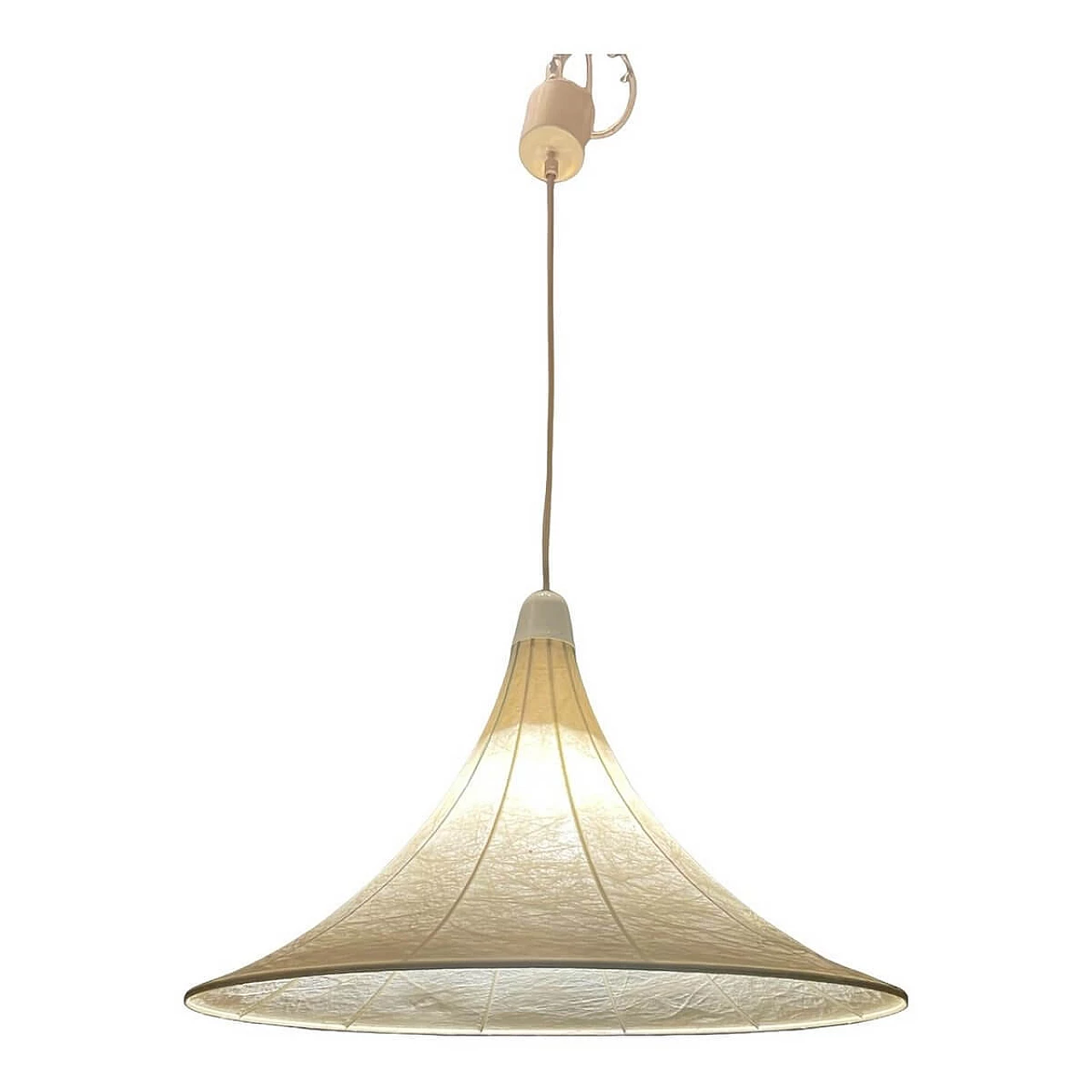Lampada da soffitto in cocoon dei fratelli Castiglioni per Flos, anni '70 1463465