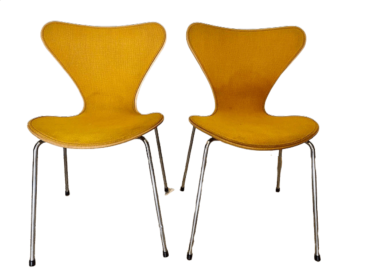 Pair of chairs 3107 by Arne Jacobsen-Fritz Hansen, 1960s 1463972