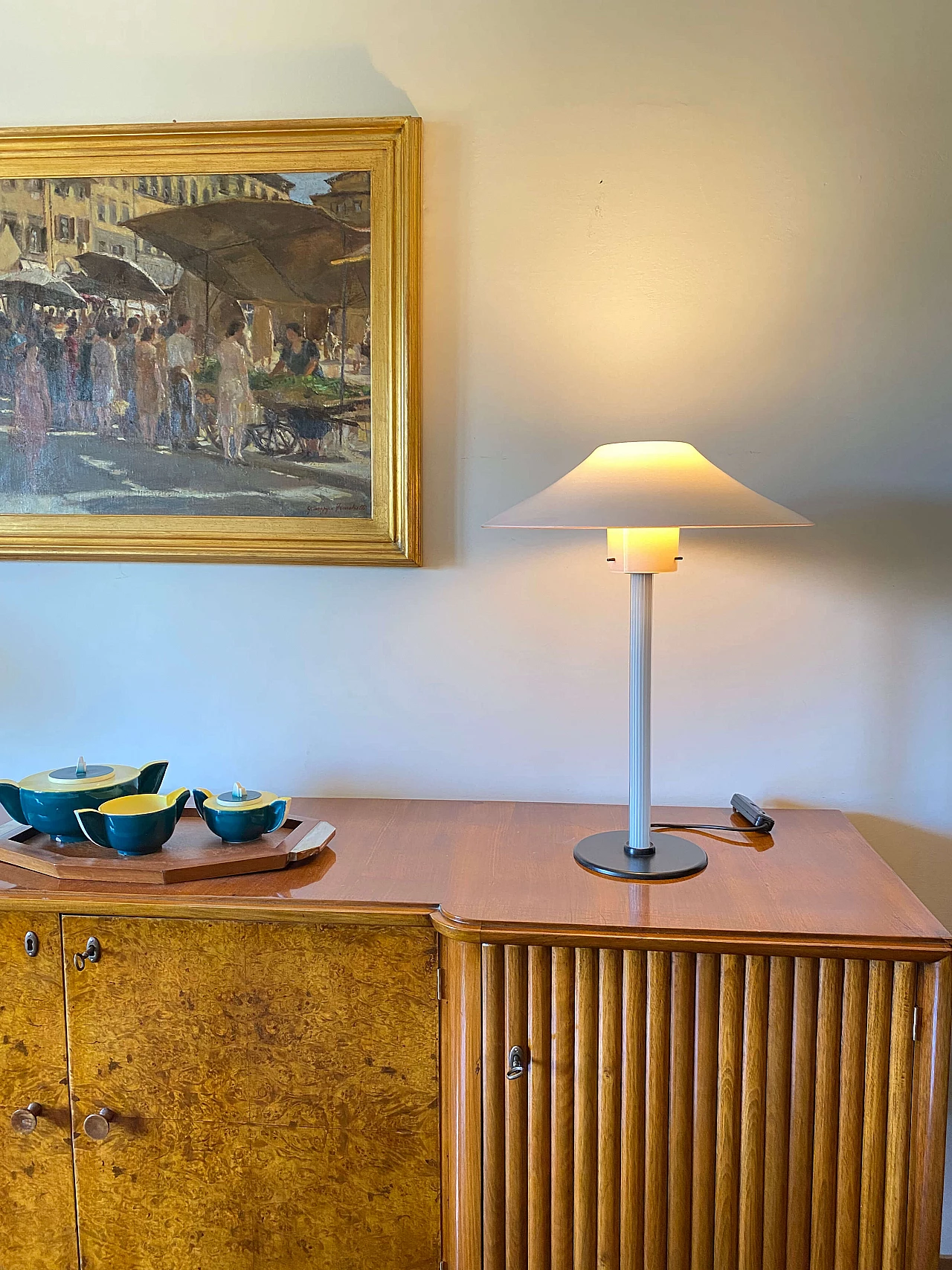 Coppia di lampade da tavolo Chiara di Cini Boeri in vetro rosa Murano per Venini, anni '80 1464051