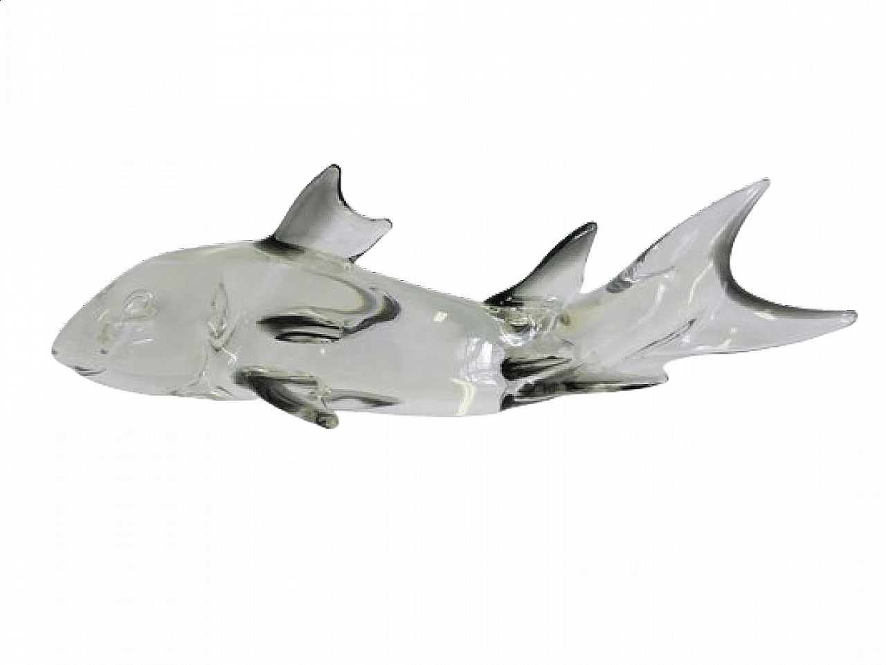 Fish-shaped sculpture in Murano glass, 1980s 1464250