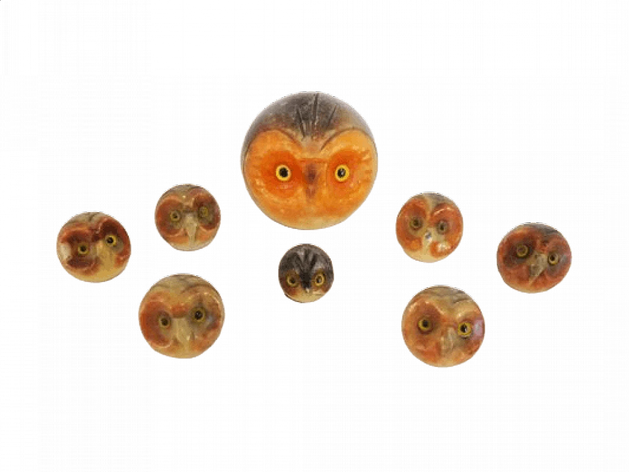 8 Gufi in marmo, anni '70 1464250