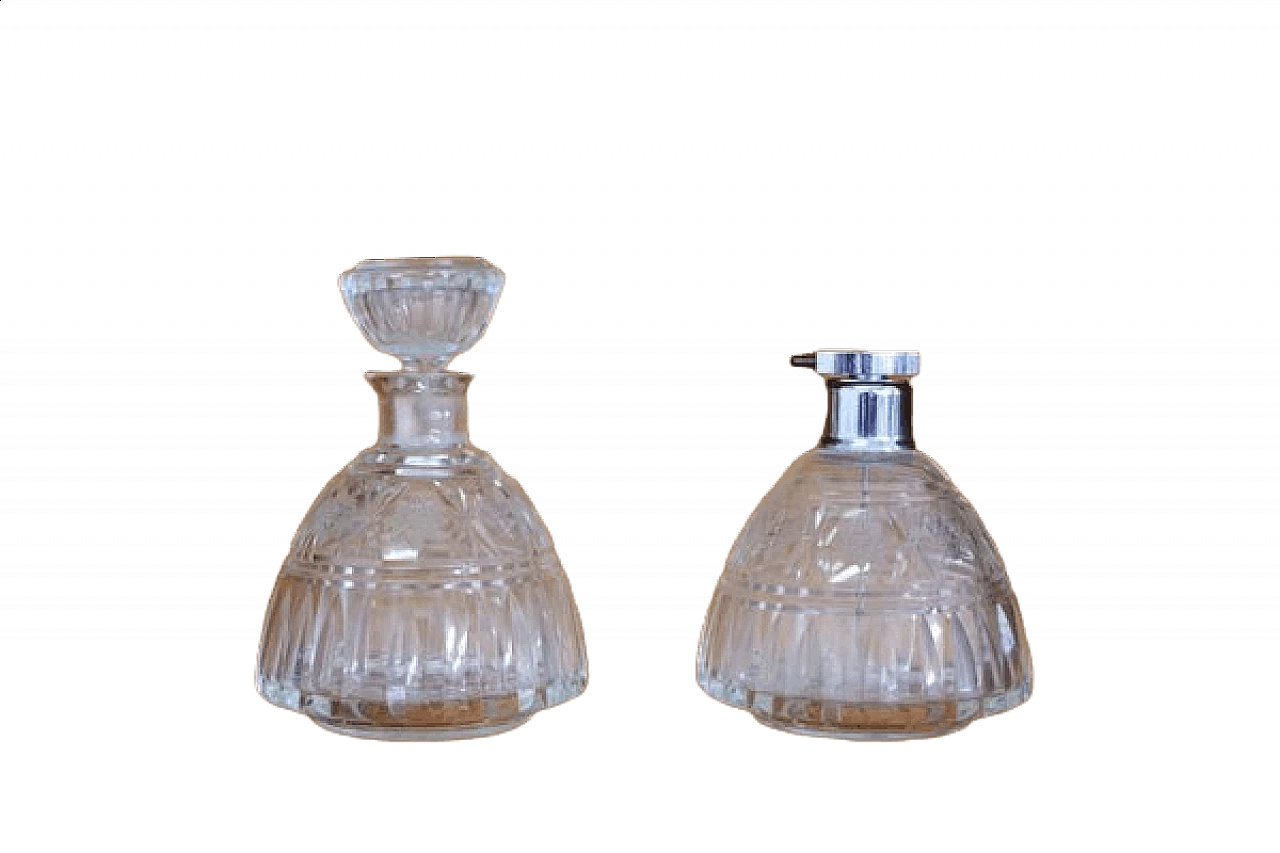 Pair of glass perfume holders, 1950s 1464251