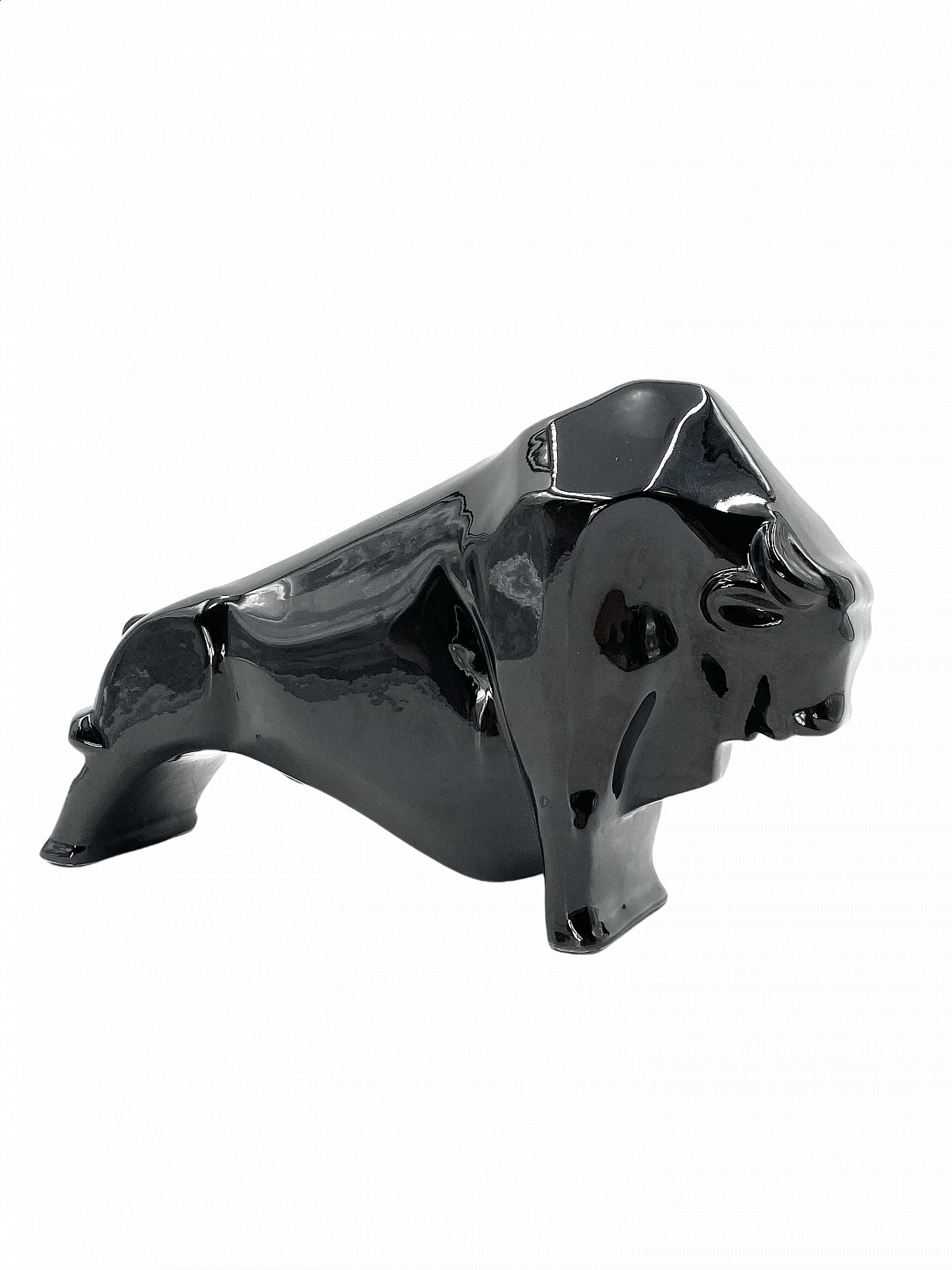 Cubist-style ceramic bull, 1930s 1464335