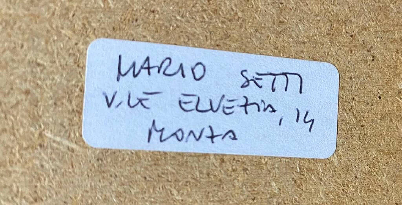 Mario Setti, Uno strano pensiero, chromed metal and silkscreen on acetate, 1980s 1464340