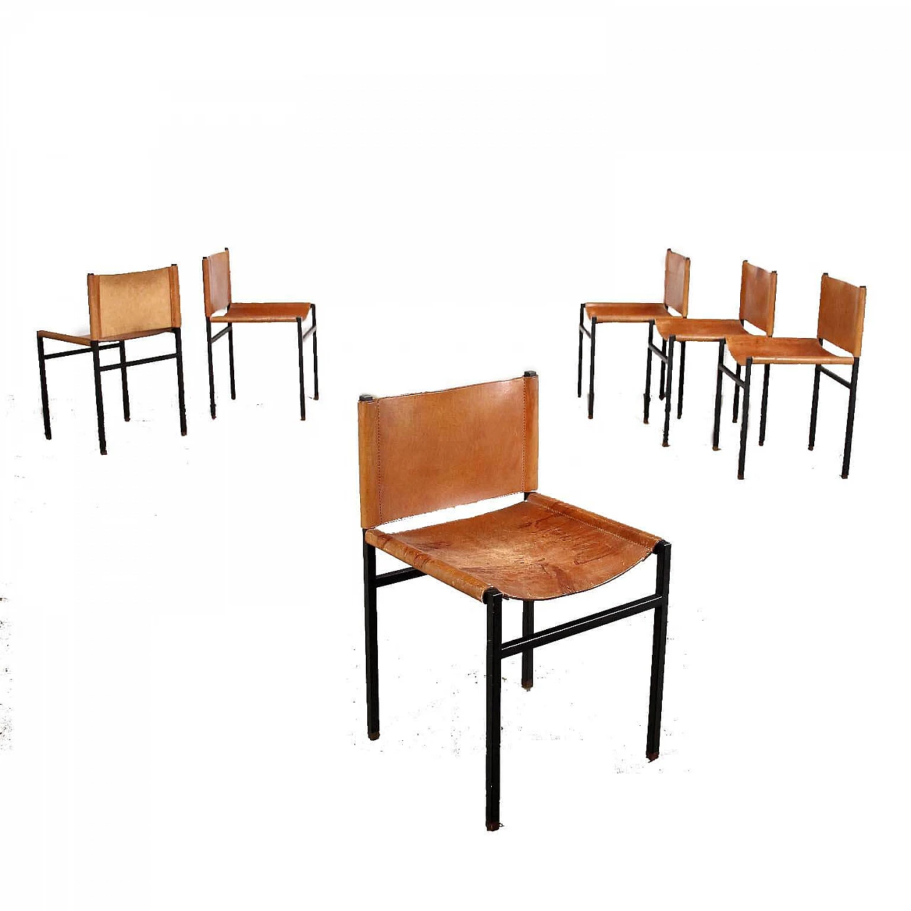 6 Sedie Rea di Paolo Tilche per Arform, anni '60 1465671